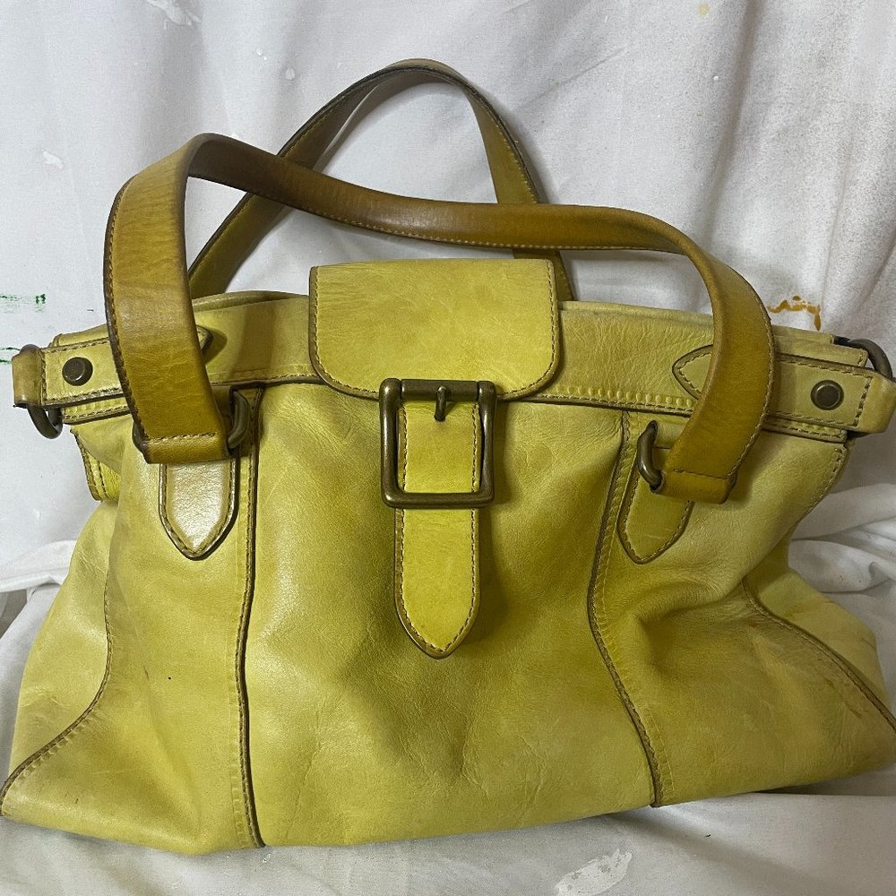Fossil Yellow medium Leather Purse